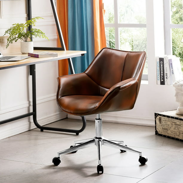 Ovios Office Chair Leather Computer, Desk Chair Leather