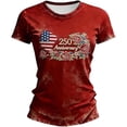 thumbnail image 3 of MAIHAN 250th Anniversary Usa Shirt Patriotic Shirt 4th Of July Tee Tops Plus Size American Flag Shirts Womens Summer Tops Independence Day Tops, 3 of 3
