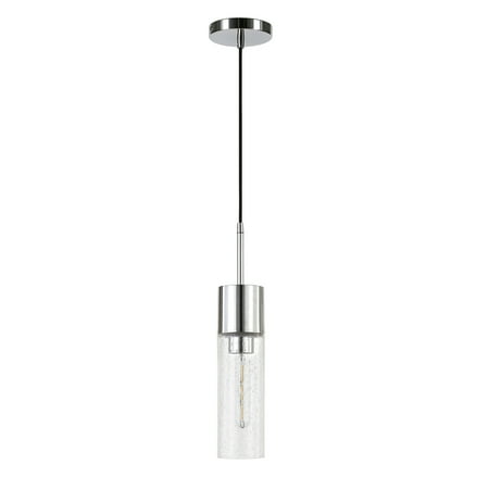 

Evelyn&Zoe Industrial 1-Light Ceiling Hanging Pendant Light Silver