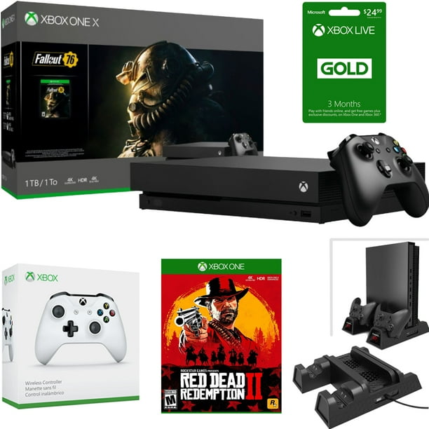 Microsoft Xbox One X Fallout 76 Edition + Red Dead