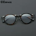 thumbnail image 4 of 57028 Vintage Acetate Optical Spectacle Frames Women Fashion Round Metal Eyeglass Frame Men Trend Transparent Eyewear C6Green, 4 of 6