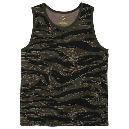 Rothco Camo Tank Top - Tiger Stripe Camo, X-Large