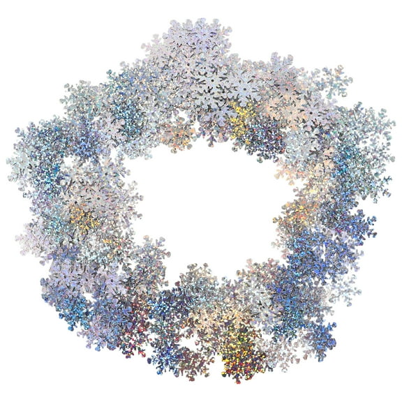 Raindrops Silver Snowflake Sequins for DIY and Embroidery Projects