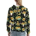 thumbnail image 7 of Xecao Sunflower Skull Boho Pattern Hoodies for Women Sweatshirts Long Sleeve Sweatshirts Pullover Outfits with Pocket-XX-Large, 7 of 7