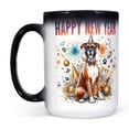 thumbnail image 2 of Happy New Year with Boxer Fireworks Holiday Xmas Winter 2025 Heat Color Changing Mug Boxers Dog Lover Gifts Idea Magic Coffee Mug - 00025, 2 of 4