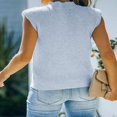 thumbnail image 3 of Womens Sleeveless Sweater Vest Turtleneck Ribbed Knit Tank Tops Basic Slim Fit Top S/M/L/XL, 3 of 4