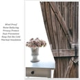 thumbnail image 5 of Rustic Curtains for Bedroom, Old Barn Door Wooden Board Living Room Curtains, Rural Hardwood Farmhouse Western Retro Drapes 2 Panel Sets,55x63 Inch, 5 of 6