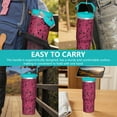 thumbnail image 7 of 30oz Handheld Travel Tumbler with Handle – Double Wall Stainless Steel Insulated Cup, Flip Straw Lid, Leak-Proof & BPA-Free for Hot and Cold Drinks – Durable Coffee & Juice Mug Pink, 7 of 7