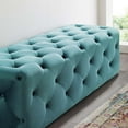 thumbnail image 6 of Modway Amour 60" Tufted Button Entryway Performance Velvet Bench in Sea Blue, 6 of 7