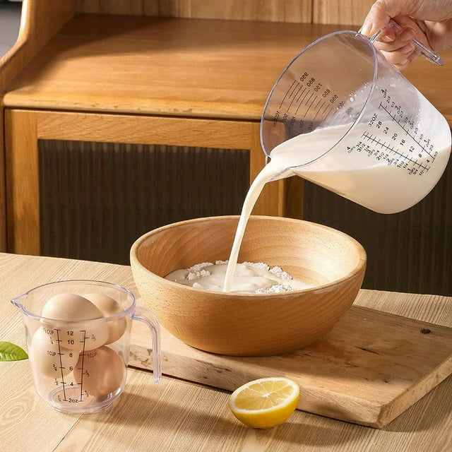Thickened Graduated Measuring Cylinder Transparent Scale Cup for Precise Liquid Measurement 150ml 300ml 600ml 1000ml Volumes
