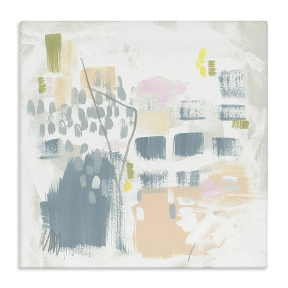 Stupell Industries Varied Pastel Patterns Abstract Painting Gallery Wrapped Canvas Art Print Wall Art, 17 x 17