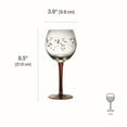 thumbnail image 3 of Pfaltzgraff Winterberry 13 oz Hand Painted Glass Wine Goblets, Set or 4, 3 of 7