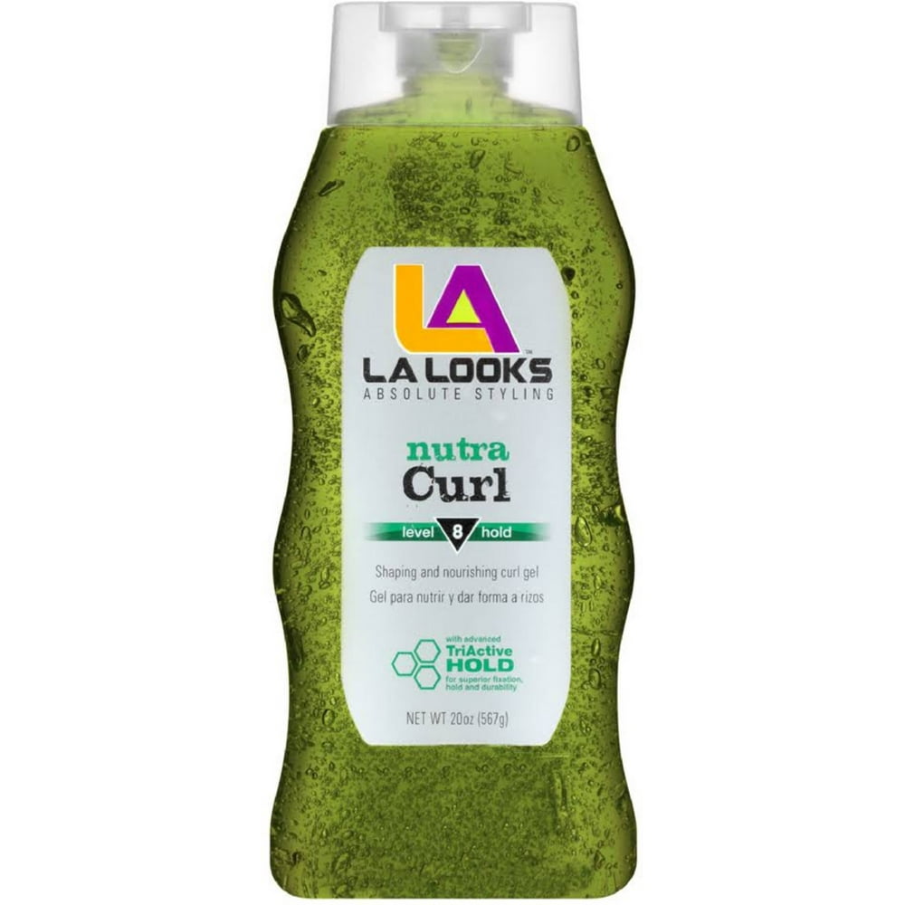 LA Looks Styling Gel, Nutra Curl Level 8, 20 Oz