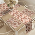 thumbnail image 2 of Ambesonne Paisley Table Runner & Placemats, Persian Style Pattern, Placemat 4 pcs + Runner 14"x72", Pale Orange Pale Peach, 2 of 2