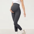 thumbnail image 2 of Maternity Leggings Over Bump 2026 - Buttery Soft Yoga Pants Pregnancy Workout Trousers High Waisted Stretchy Belly Support Joggers Pregnant Leggings Seamless Stretch Activewear Tights, 2 of 5