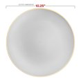 thumbnail image 4 of Smarty 10.25" Gray Gold Organic Disposable Plastic Dinner Plates 120ct, 4 of 7