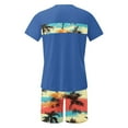 thumbnail image 4 of Mqqzkk Men's Short Sleeve Set Summer Hawaiian Shorts Set Tropical Graphic Shirts and Shorts Vacation Outfit, 4 of 5