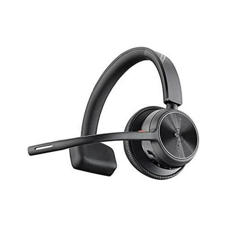UPC: 0017229174221 | Poly (Plantronics + Polycom) Voyager 4310 UC Wireless Headset (Plantronics) – Single-Ear Headset Mic – Works with Teams (Certified) Black (218473-02)