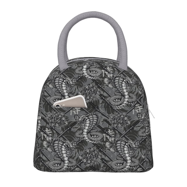Disketp Snake Bolsa Térmica para Almuerzo, Lonchera con Abertura Amplia y Gran Capacidad, Organizador Reutilizable para Mujeres, Hombres y Adultos