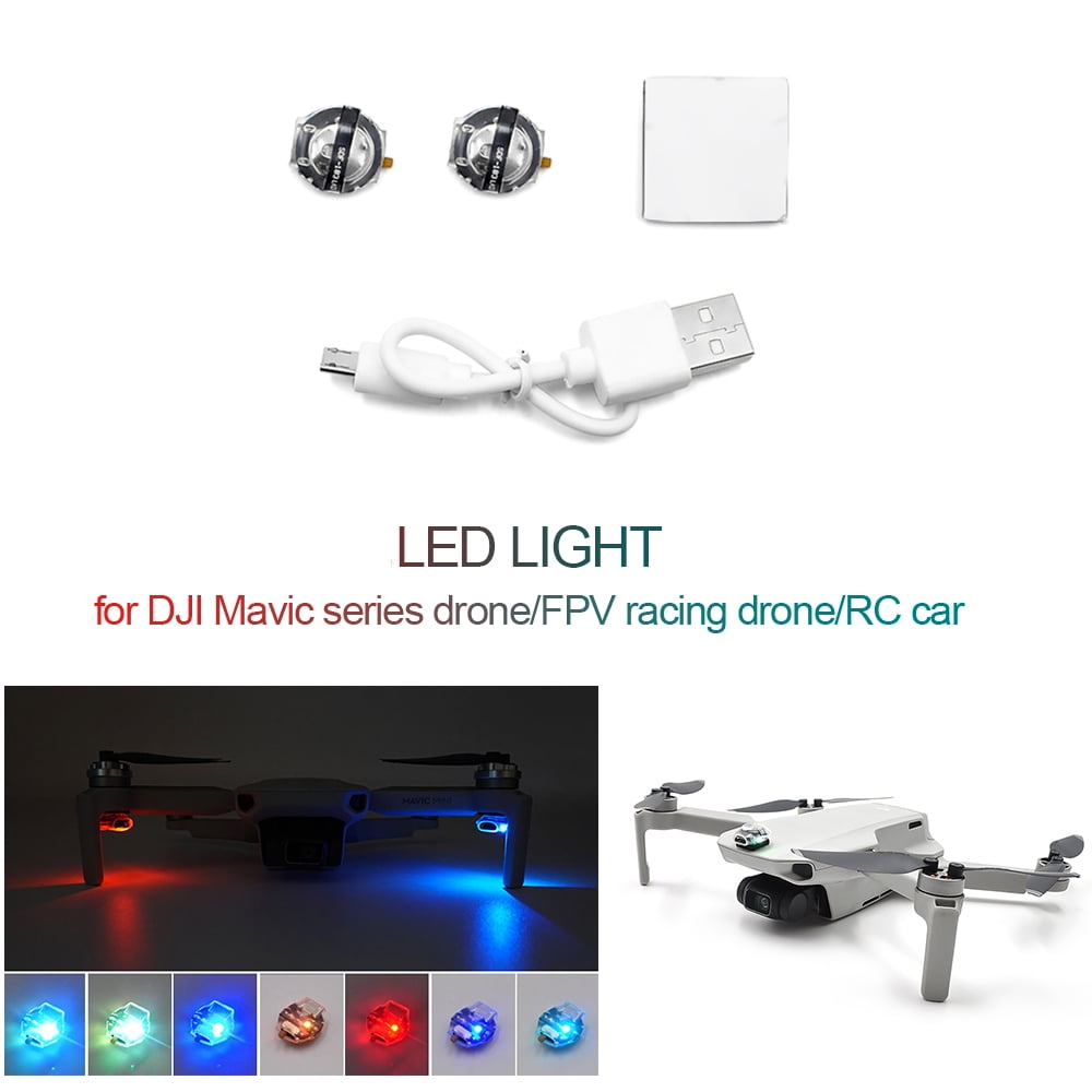 Details about   For DJI Mavic Mini Drone Rechargeable Colorful Flash LED Lamp Light Kit
