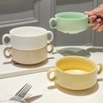 thumbnail image 7 of Qeeadeea Colorful Bouillon Cups, ColorfulFrench Onion Soup Bowls With Handles, French Onion Soup Crocks Oven Safe, Microwave Soup Bowl-yellow-Set of 4, 7 of 7