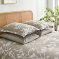 thumbnail image 6 of Davulos Queen Bed in Bag,7 Piece Khaki Bedding Comforter Set Floral Printed Complete Comforter Set for All Season with Comforter,Sheets,Pillowcases & Shams, 6 of 7