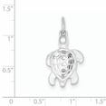 thumbnail image 2 of 925 Sterling Silver Turtle (16x23mm) Pendant / Charm, 2 of 2