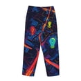 thumbnail image 5 of Haiem Neon City Map Women's Pajama Pants Ultra Lightweight Pjs Bottoms Sleepwear Bottom Pants With Pocket Drawstring-Medium, 5 of 7