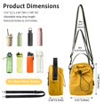 thumbnail image 4 of KXF Small Crossbody Bag for Women Water Bottle Carrier Bag Handbag Drawstring Shoulder Bags Nylon, 4 of 8