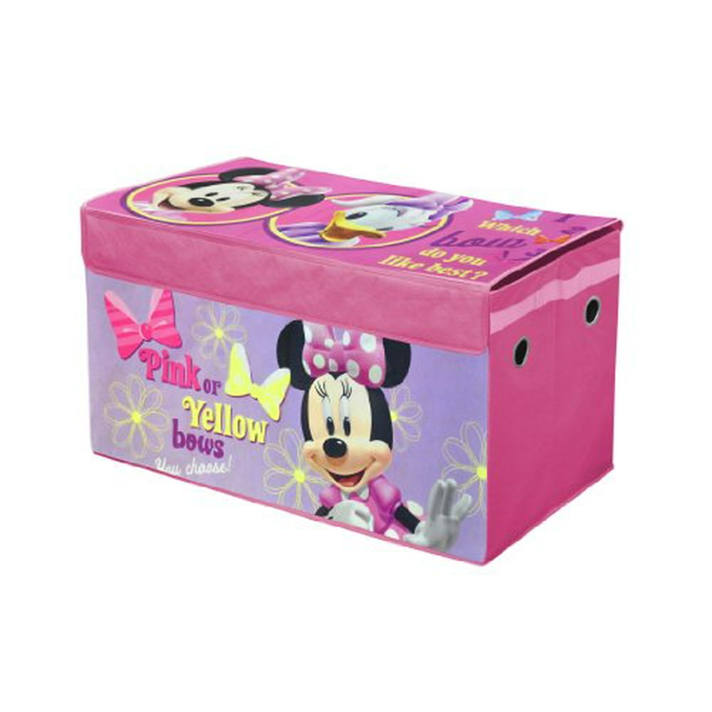 Disney Minnie Mouse Collapsible Children?s Toy Storage Trunk, Durable with Lid - Walmart.com