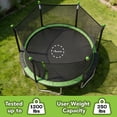 thumbnail image 4 of Sportspower BouncePro 10ft Trampoline Meets ASTM Safety Standards, Heavy-Duty Rust-Resistant Steel Frame, UV-Resistant Jump Mat, Safety Net & LED Flashing Undermat Light, 4 of 11