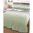 thumbnail image 3 of Quilts Twin-XL Size Bedding Set, Sage Green Ombre Lightweight Quilted Comforter, Aesthetic Art Farmhouse Gradient Green Soft Reversible Bedspread Coverlet with Pillow Covers for All Season, 68" x 98", 3 of 7