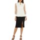 thumbnail image 2 of Blusas de manga larga de malla con cuello atado y volantes elegantes para mujer Allegra K, blancas, talla L, 2 of 6