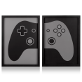 thumbnail image 1 of Bouclair Black Set of 2 Controller Wall Art, 1 of 7