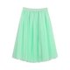 thumbnail image 1 of Falda tutú plisada de línea A para mujer - Gasa de malla, cintura alta, estilo vintage, talla única, primavera/verano/otoño, 1 of 5