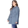 thumbnail image 4 of Abrigo Agnes Orinda Cruzado SolaMuesTalGrande Azul T 3XL, 4 of 6