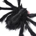 thumbnail image 3 of JikouIivo Giant Skull Spider Halloween Prop, 30” Hairy Scary Fake Skull Head Spiders, Realistic Black Spider Props for Indoor Outdoor Halloween Decorations, 3 of 6