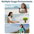 thumbnail image 5 of LANFENG Handheld Fan with Ice Compress Portable Mini Jet Fan Bladeless Stepless Speed Turbo Cooling Summer 5200mAh Lightweight White, 5 of 8
