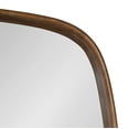 thumbnail image 4 of Kate and Laurel Prema Soft Round Rectangle Modern Wall Mirror, Walnut Brown, 20 x 30, Framed Round Rectangular Mango Wood Mirror for Minimal Home Decor, 4 of 9