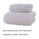 thumbnail image 3 of pstuiky Toalla de baño de vellón engrosada y agrandada dos piezas de pana suave absorbente de agua a rayas para lavarse la cara para limpiarse el baño., 3 of 7