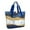 Blue Gold Marble-1, variant on Tote Bag for Women - Pioneer Flower Shoulder Bag - Large Utility Work Duffle Bag with Zipper Handbag for Travel, Work, Sprots