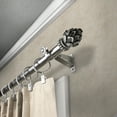 thumbnail image 3 of 13/16" Dia Adjustable 28-48" Alonzo Curtain Rod in Satin Nickel, 3 of 3