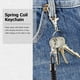 thumbnail image 4 of Lobster Clasp Black Spring Stretchy Coil Cord Strap Keychain Key Chain Rope, 4 of 5