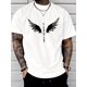 thumbnail image 1 of [Wings Print Tee Shirt] Casual Summer Short Sleeve Wings Print Tee Shirt - Tees for Men, 1 of 5