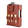 thumbnail image 1 of Set de regalo de termo de golf para hombres y mujeres, cumpleaños, personalizado, de acero inoxidable Marron oscuro, 1 of 9