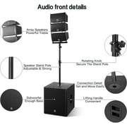 PRORECK Club 8000 18 Stereo DJ/Powered PA Speaker System Combo with Bluetooth and Subs