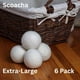 thumbnail image 2 of Pelotas de lana para secadora SCOACHA XL, paquete de 6, suavizante natural, 2 of 8