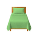 thumbnail image 1 of Sábanas Individuales Lisas We2 Dream 100% Algodón Color Verde Lima 3 Piezas, 1 of 10