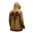 thumbnail image 4 of Wdgfv Nordic Myth for Men Medium Length Cardigan with Hood 3D Printed Cool Coat Biker Jacket Spring/Summer Sweatshirt Gift, 4 of 5