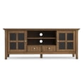 thumbnail image 2 of Simpli Home Acadian 60 inch Wide Solid Wood TV Stand in Rustic Natural Aged Brown For TVs up to 65 inches, 2 of 10